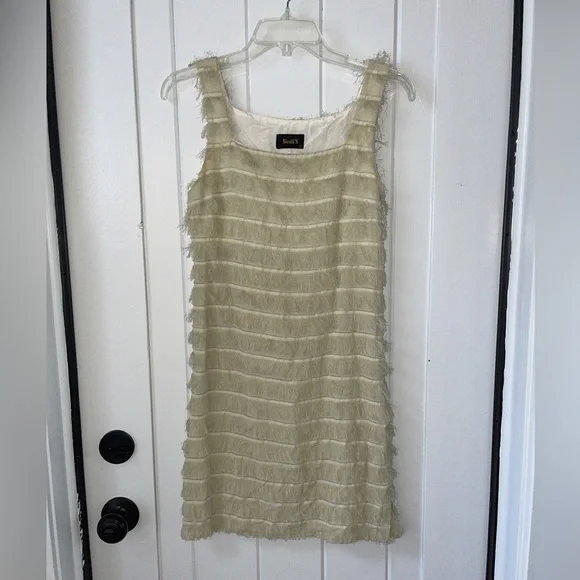 NICOLA | Dresses | Nicola Fringe Beige Dress | Poshmark